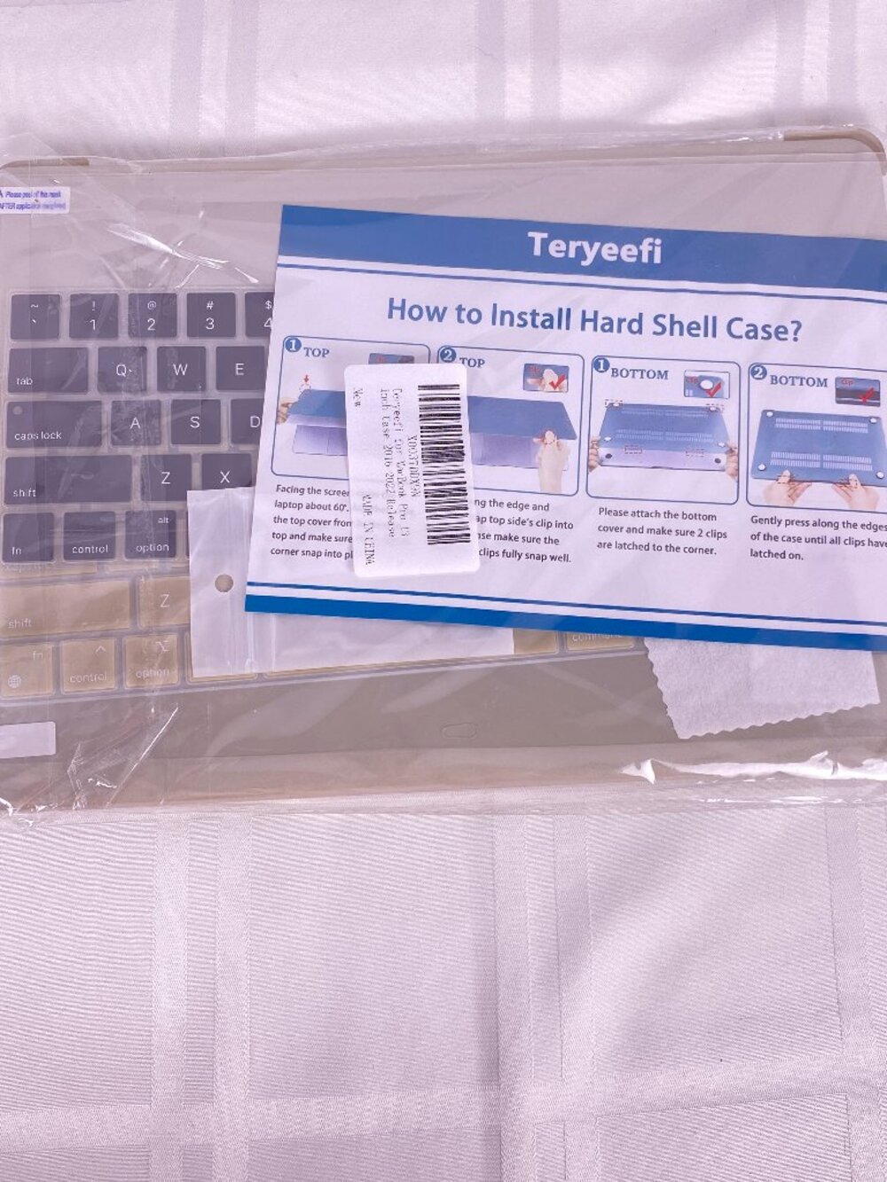 Teryeefi Hardshell Case for Apple 13" MacBook Air pro. Ivory 2016-2022